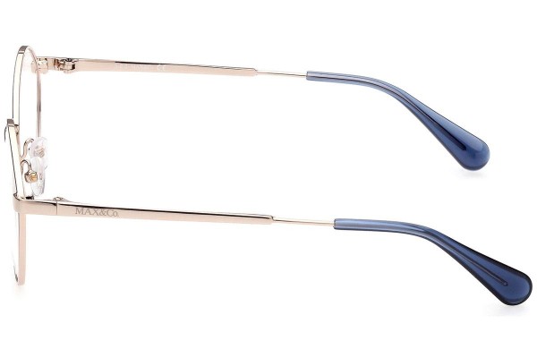Okulary korekcyjne Max&Co. MO5034 28A Okrągłe Złote