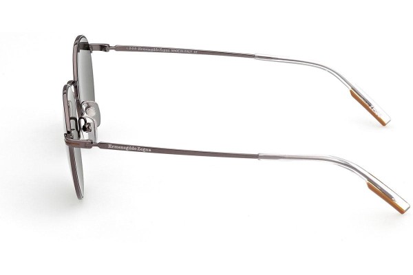 Okulary przeciwsłoneczne Zegna EZ0186 14N Okrągłe Szare