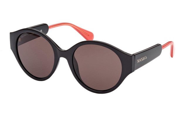 Okulary przeciwsłoneczne Max&Co. MO0058 01A Okrągłe Czarne