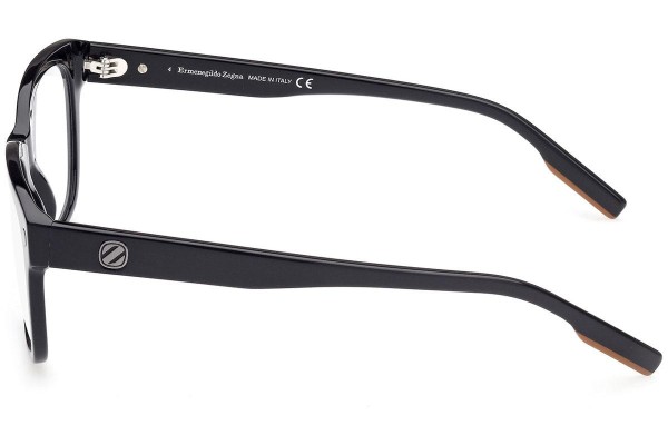 Okulary korekcyjne Zegna EZ5230 001 Kwadratowe Czarne