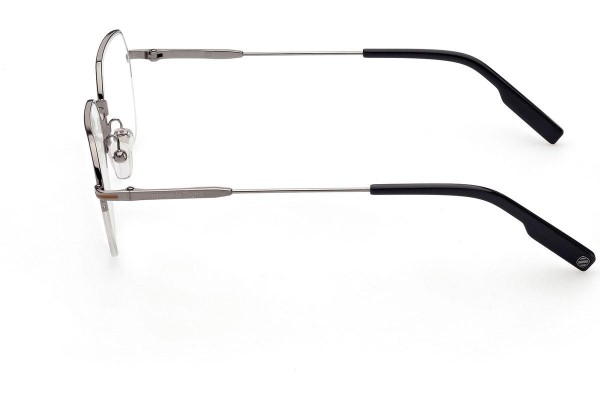 Okulary korekcyjne Zegna EZ5226 009 Prostokątne Srebrne