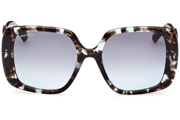Okulary przeciwsłoneczne Max&Co. MO0048 55P Kwadratowe Havana