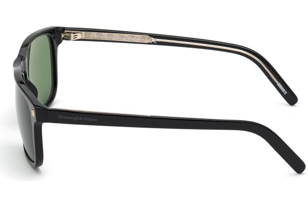 Ochelari de soare Zegna EZ0173 01N Pătrați Negri