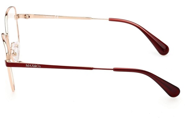 Okulary korekcyjne Max&Co. MO5064 028 Kocie oczy Złote
