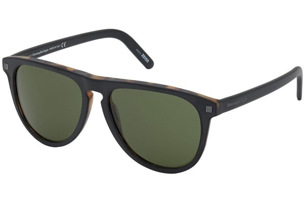 Okulary przeciwsłoneczne Zegna EZ0171 56N Pilotki (Aviator) Havana