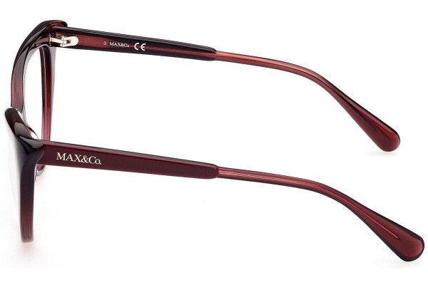 Okulary korekcyjne Max&Co. MO5046 071 Kocie oczy Czerwone