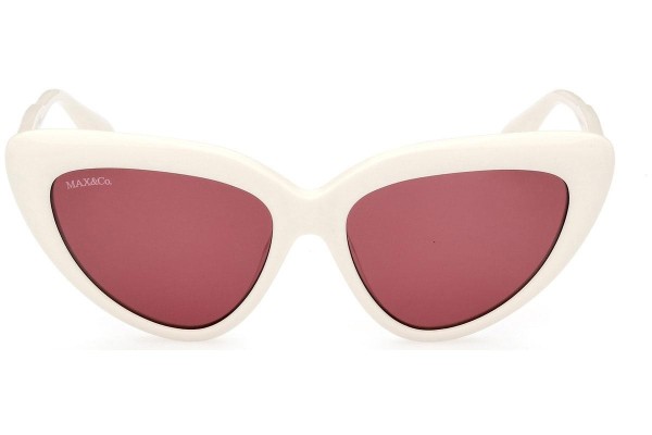 Okulary przeciwsłoneczne Max&Co. MO0047 21S Kocie oczy Białe