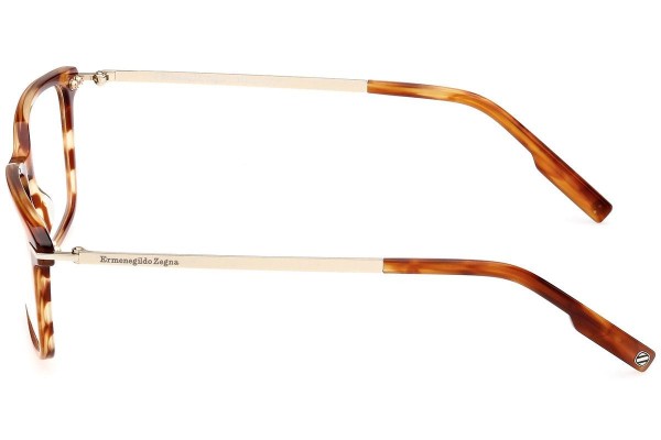 Glasses Zegna EZ5246 052 Kwadratowe Havana