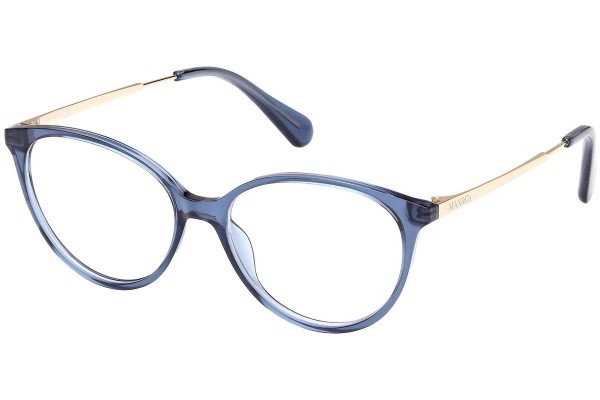Okulary korekcyjne Max&Co. MO5023 091 Kocie oczy Niebieskie
