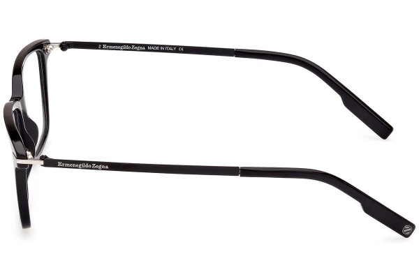 Okulary korekcyjne Zegna EZ5246 001 Kwadratowe Czarne