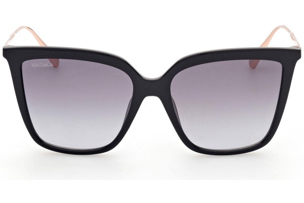 Okulary przeciwsłoneczne Max&Co. MO0043 01B Kwadratowe Czarne