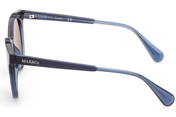 Okulary przeciwsłoneczne Max&Co. MO0012 92X Okrągłe Niebieskie