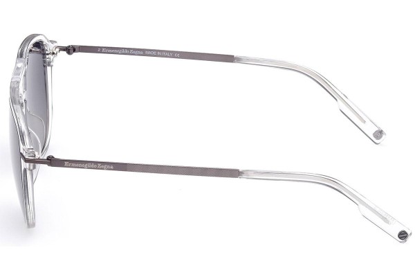 Okulary przeciwsłoneczne Zegna EZ0191 26A Pilotki (Aviator) Przezroczyste
