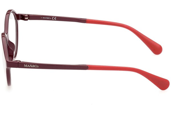 Okulary korekcyjne Max&Co. MO5055 069 Okrągłe Czerwone