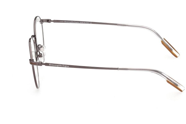 Okulary korekcyjne Zegna EZ5221 008 Okrągłe Srebrne
