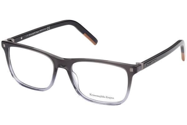 Okulary korekcyjne Zegna EZ5187 005 Kwadratowe Czarne