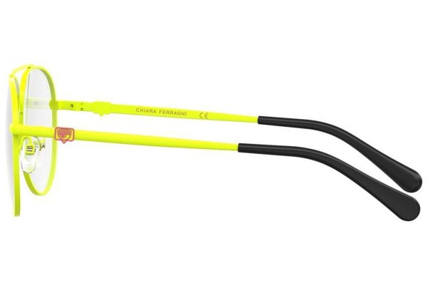 Okulary korekcyjne Chiara Ferragni CF1009 40G Pilotki (Aviator) Żółte