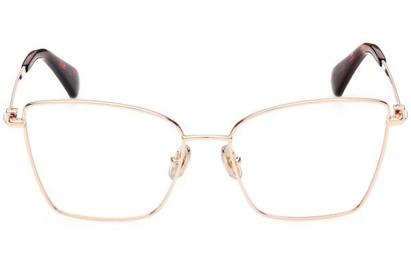Okulary korekcyjne Max Mara MM5048 033 Kocie oczy Złote