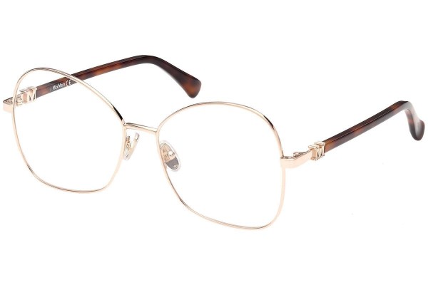 Okulary korekcyjne Max Mara MM5033 028 Kocie oczy Złote