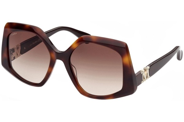 Okulary przeciwsłoneczne Max Mara MM0012 52F Nieregularny Havana