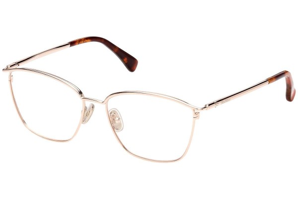 Okulary korekcyjne Max Mara MM5056 028 Prostokątne Złote