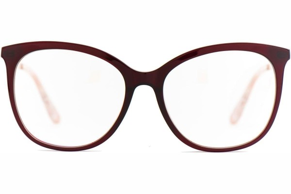 Okulary korekcyjne Kohe by eyerim Andrea Burgundy blue-light [non-prescription] Kocie oczy Czerwone