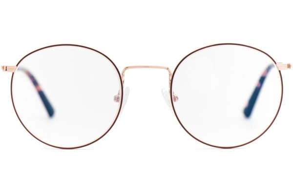 Okulary korekcyjne OiO by eyerim Max Havana blue-light [non-prescription] Okrągłe Brązowe