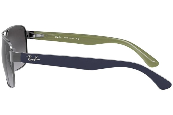 Okulary przeciwsłoneczne Ray-Ban RB3530 004/8G Prostokątne Srebrne