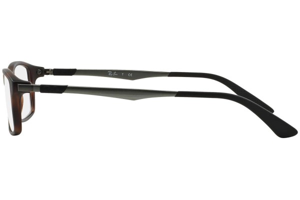 Okulary korekcyjne Ray-Ban RX7017 5200 Prostokątne Havana
