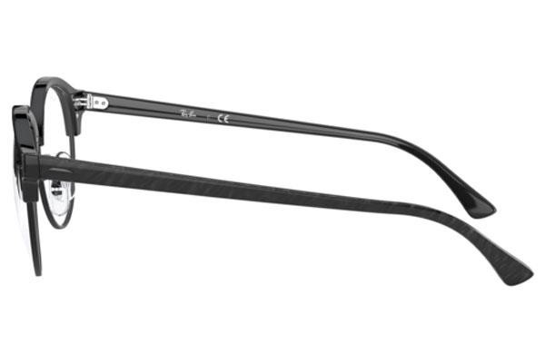 Okulary korekcyjne Ray-Ban Clubround RX4246V 8049 Browline Czarne