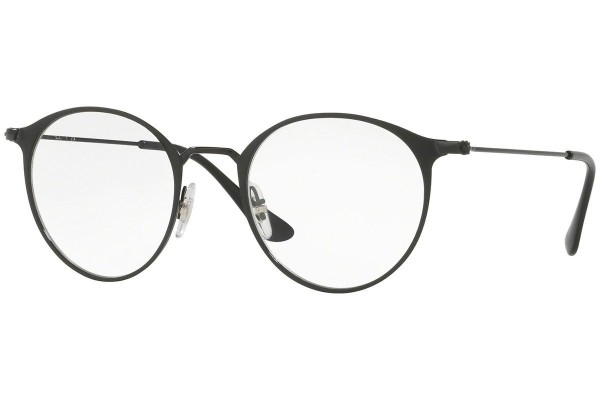 Okulary korekcyjne Ray-Ban RX6378 2904 Okrągłe Czarne