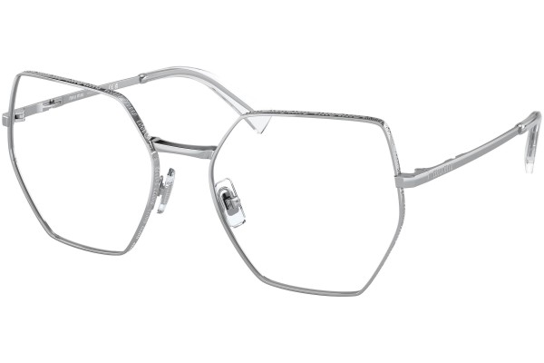 Okulary korekcyjne Miu Miu MU50VV 1BC1O1 Nieregularny Srebrne