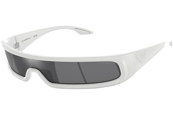 Okulary przeciwsłoneczne Emporio Armani EA4190U 59596G Pojedyncze | Shield Białe