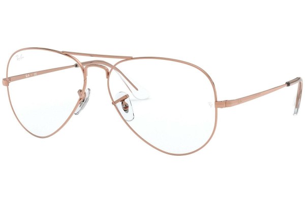 Okulary korekcyjne Ray-Ban Aviator RX6489 3094 Pilotki (Aviator) Złote
