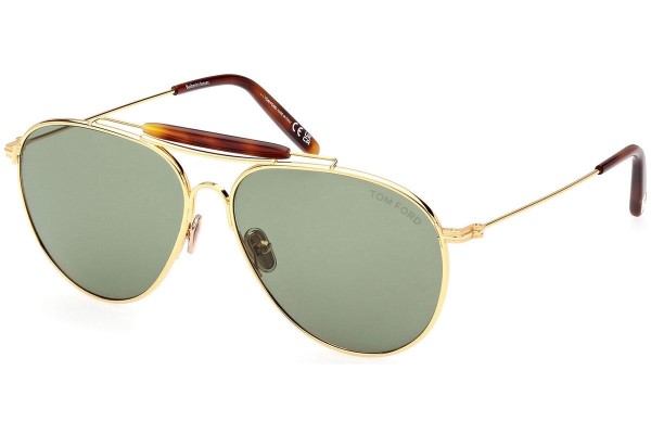 Okulary przeciwsłoneczne Tom Ford FT0995 30N Pilotki (Aviator) Złote