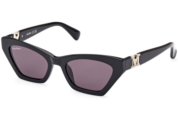 Okulary przeciwsłoneczne Max Mara MM0057 01A Kocie oczy Czarne