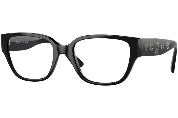 Okulary korekcyjne Vogue Eyewear VO5458B W44 Kwadratowe Czarne