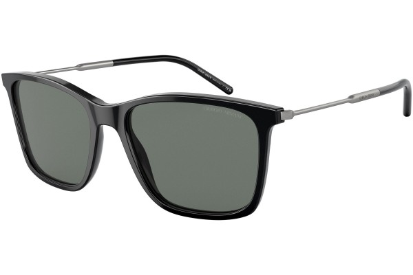 Okulary przeciwsłoneczne Giorgio Armani AR8176 501787 Kwadratowe Czarne