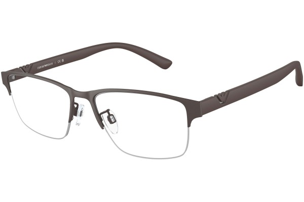 Okulary korekcyjne Emporio Armani EA1138 3020 Prostokątne Brązowe