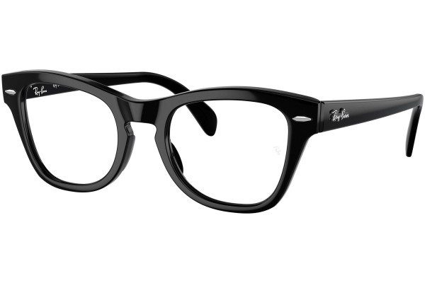 Okulary korekcyjne Ray-Ban RX0707V 2000 Kwadratowe Czarne