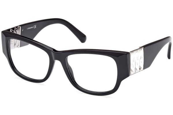 Okulary korekcyjne Swarovski SK5473 001 Prostokątne Czarne