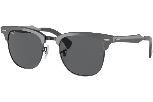 Okulary przeciwsłoneczne Ray-Ban Clubmaster Aluminum RB3507 9247B1 Browline Czarne