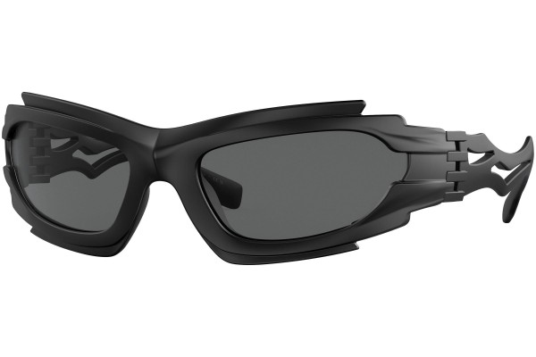 Okulary przeciwsłoneczne Burberry Marlowe BE4384 346487 Prostokątne Czarne
