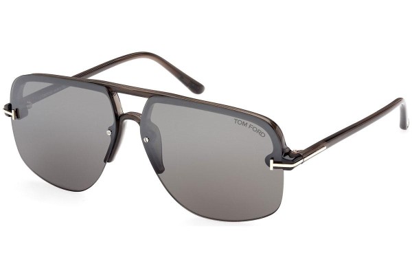 Okulary przeciwsłoneczne Tom Ford FT1003 51B Pilotki (Aviator) Brązowe