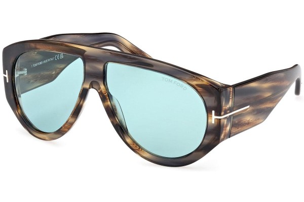 Okulary przeciwsłoneczne Tom Ford Bronson FT1044 56V Pilotki (Aviator) Havana