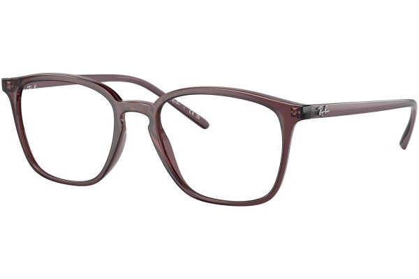 Okulary korekcyjne Ray-Ban RX7185 8236 Kwadratowe Brązowe