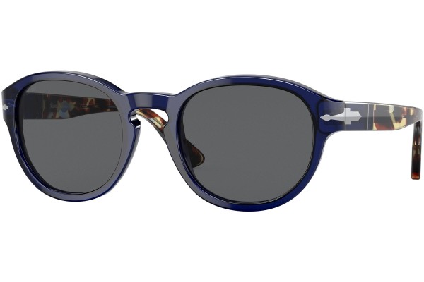 Okulary przeciwsłoneczne Persol PO3304S 1183B1 Okrągłe Niebieskie
