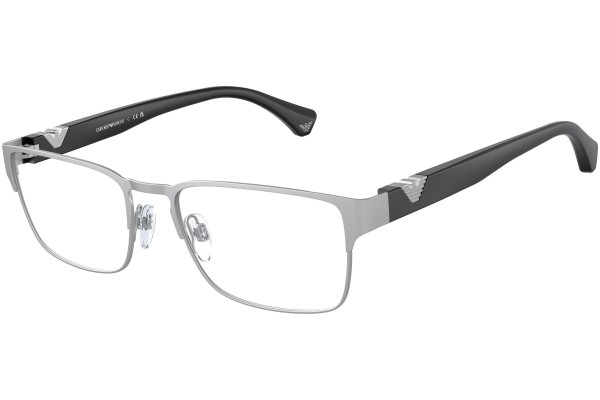 Okulary korekcyjne Emporio Armani EA1027 3045 Prostokątne Srebrne