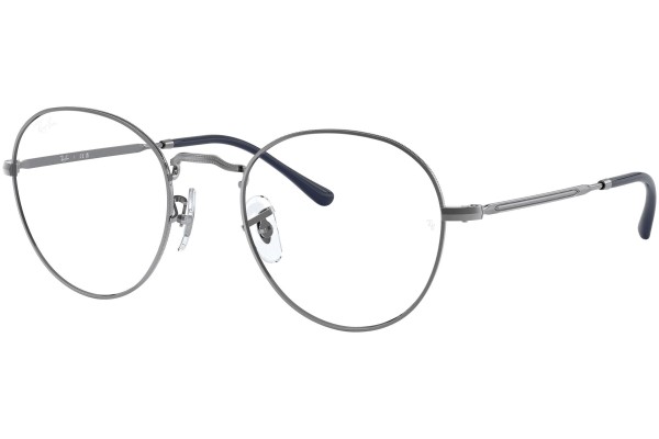 Okulary korekcyjne Ray-Ban David RX3582V 2502 Okrągłe Srebrne