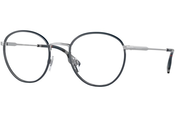 Okulary korekcyjne Burberry Hugo BE1373 1005 Okrągłe Srebrne
